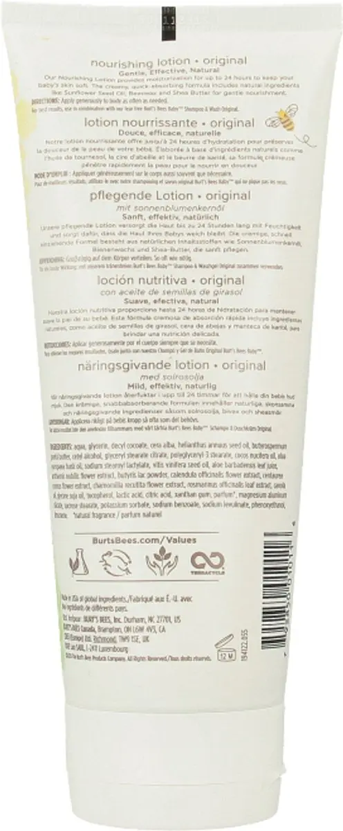 Burt's Bees Baby Voedende Lotion 170g