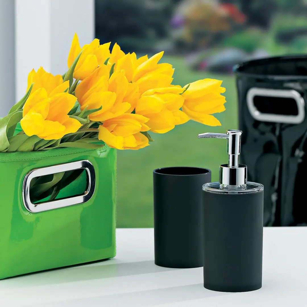 Kela Dark Zeepdispenser 0.35L - Zwart - afbeelding 4 van 6