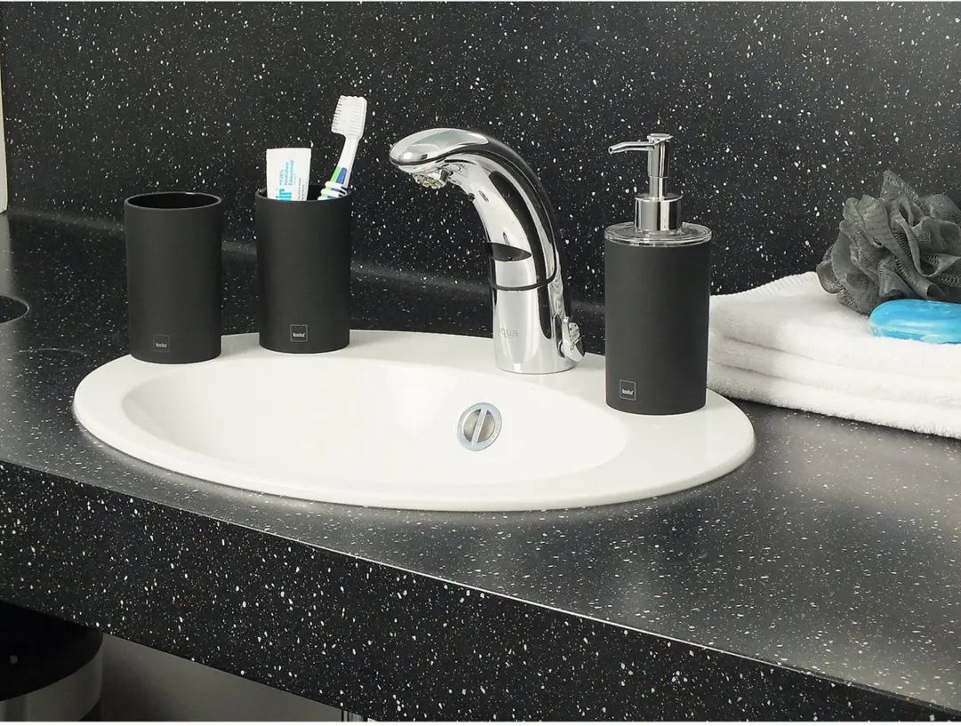 Kela Dark Zeepdispenser 0.35L - Zwart - afbeelding 2 van 6