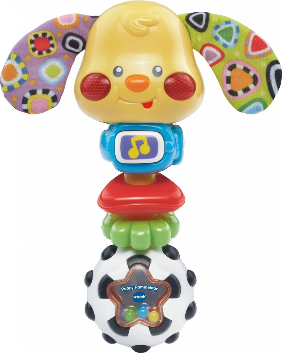 VTech Baby Puppy Rammelaar - Multikleuren