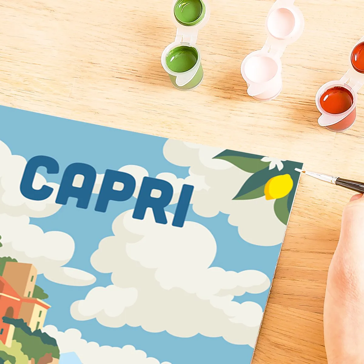 Ravensburger CreArt Schilderen op Nummer Capri - Meerkleurig