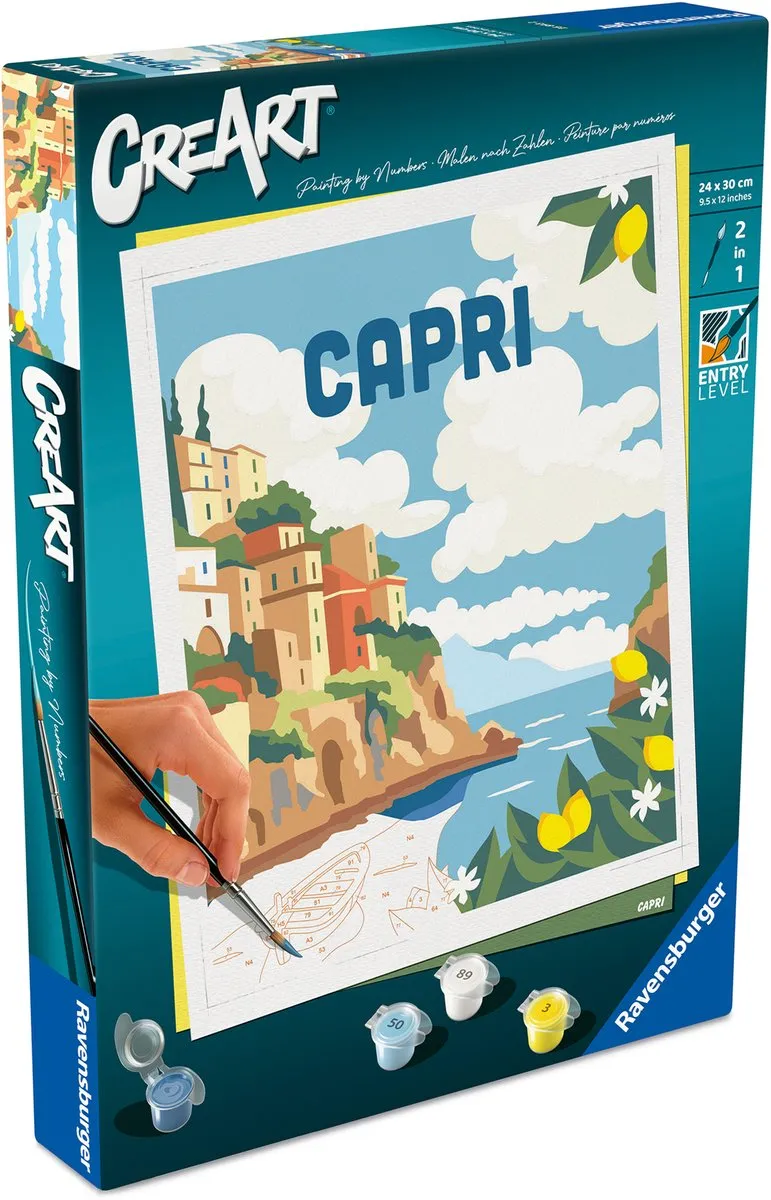 Ravensburger CreArt Schilderen op Nummer Capri