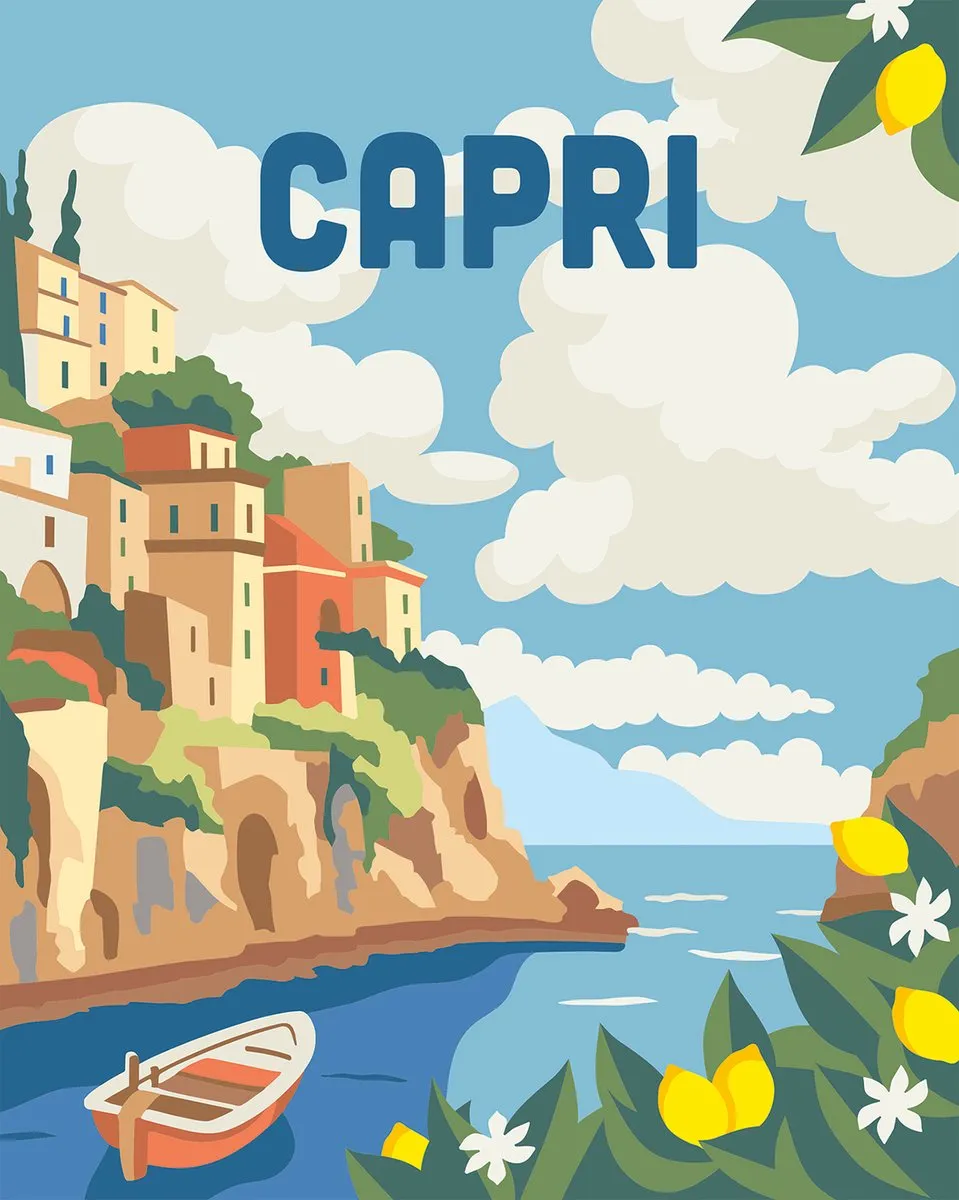 Ravensburger CreArt Schilderen op Nummer Capri - Meerkleurig