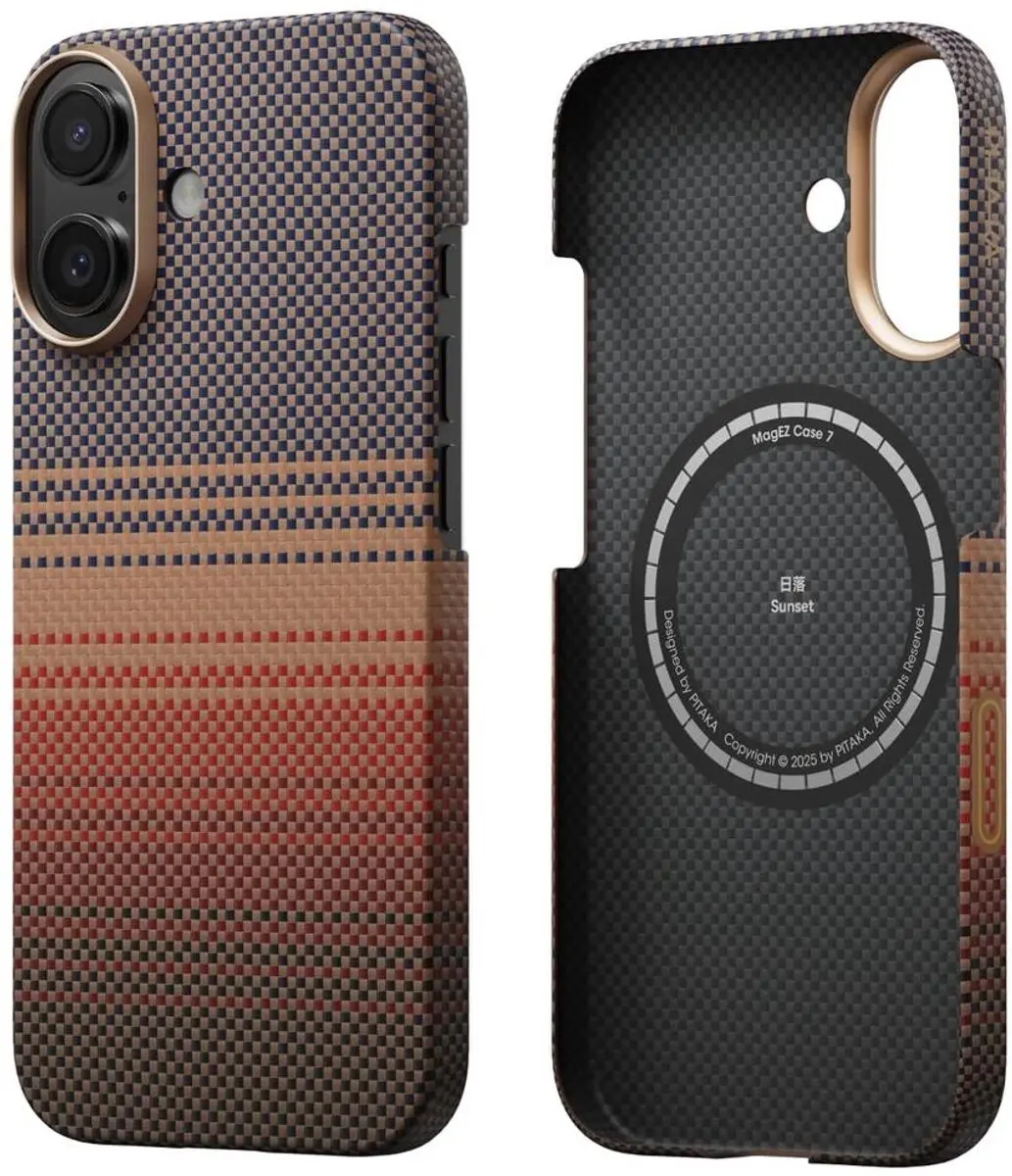 Pitaka Ultra Slim Hoesje iPhone 17 KI1702 - MagSafe - Oranje - afbeelding 3 van 6