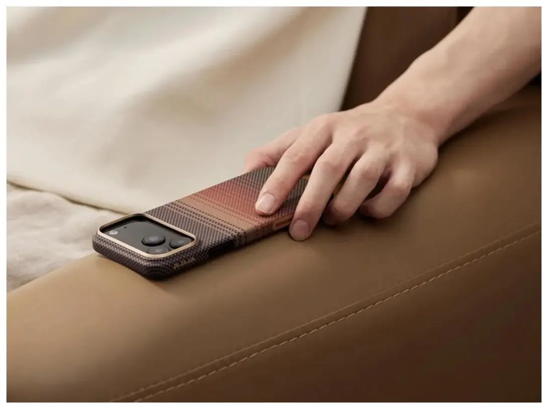 Pitaka Ultra Slim Hoesje iPhone 17 KI1702 - MagSafe - Oranje - afbeelding 6 van 6