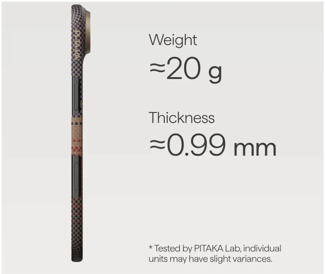Pitaka Ultra Slim Hoesje iPhone Air KI1702SA - Oranje
