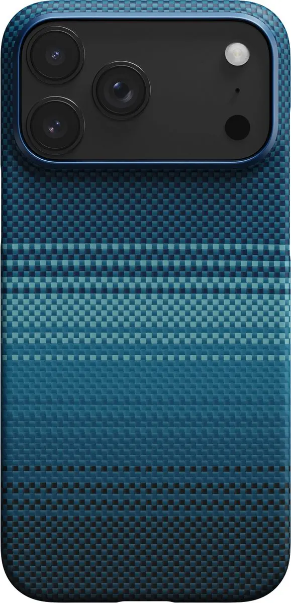 Pitaka Ultra Slim Hoesje iPhone 17 Pro Max KI1703MPM - Blauw - afbeelding 6 van 6