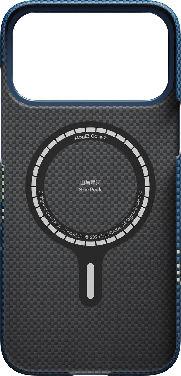 Pitaka Ultra Slim Hoesje iPhone 17 Pro Max KI1701MPM - MagSafe - Blauw