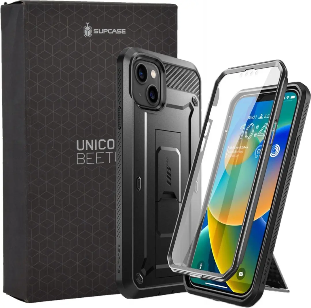 Supcase Unicorn Beetle iPhone 14 Hoesje - Zwart