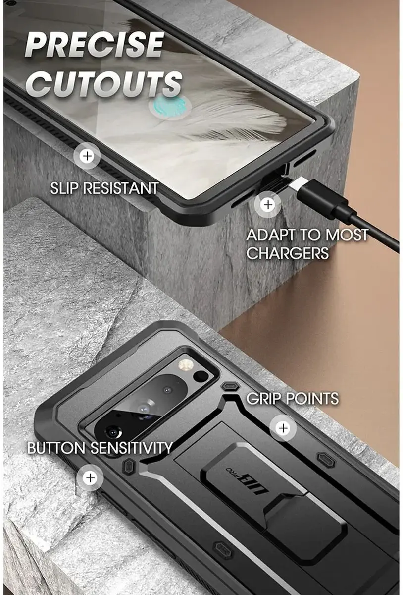 Supcase i-Blason Unicorn Beetle Pro Case Google Pixel 8 Pro - Zwart