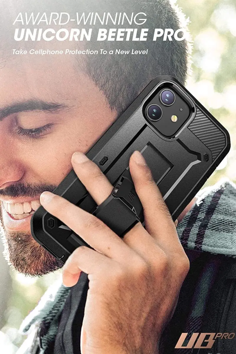 Supcase i-Blason Unicorn Beetle Pro Case iPhone 12/12 Pro - Zwart