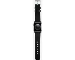 NOMAD Modern Lederen Band - Apple Watch 44/45/49mm - Zwart