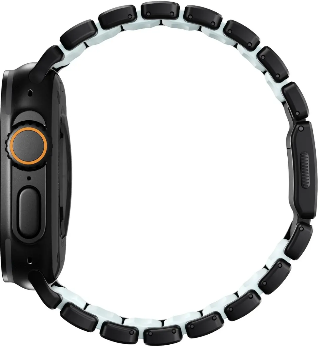 NOMAD Stratos Horlogeband Blauw - Titanium Hardware 45-49mm - Apple Watch
