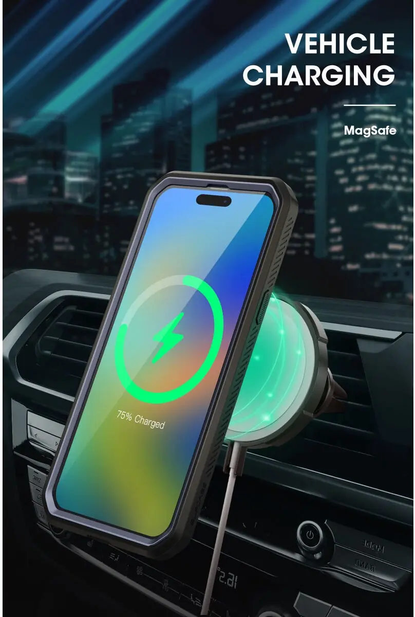 Supcase UB Mag Pro Hoesje iPhone 15 Pro Max - MagSafe - Blauw