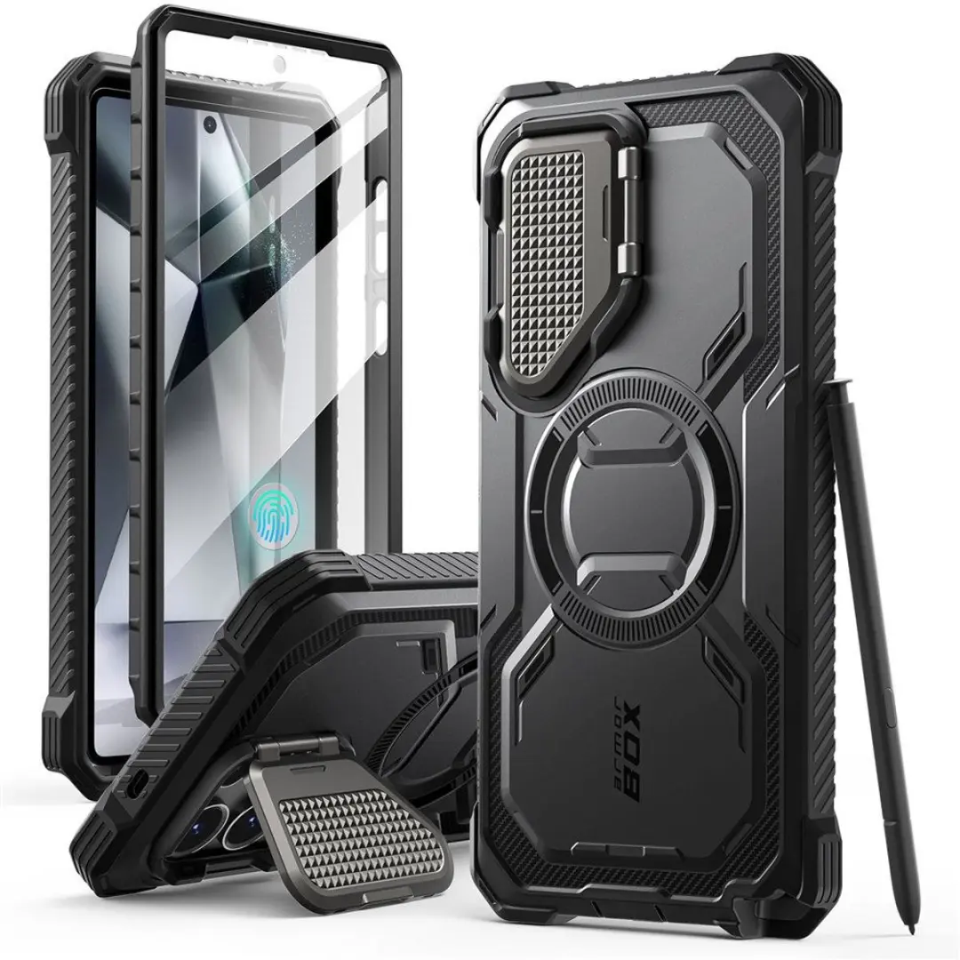 Supcase Armorbox 13180 Hoesje - Samsung Galaxy S25 Ultra - Zwart