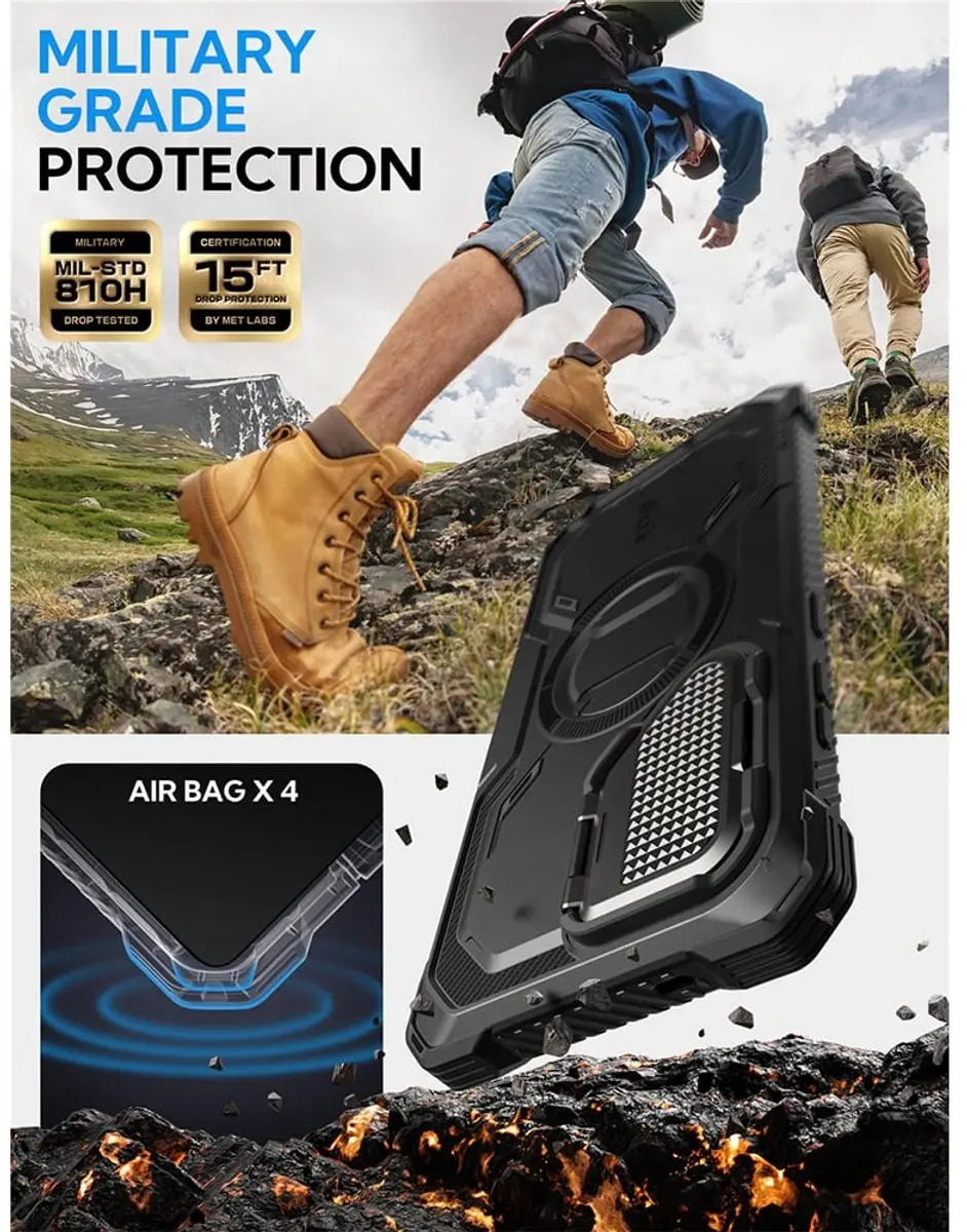 Supcase Armorbox 13180 Hoesje - Samsung Galaxy S25 Ultra - Zwart