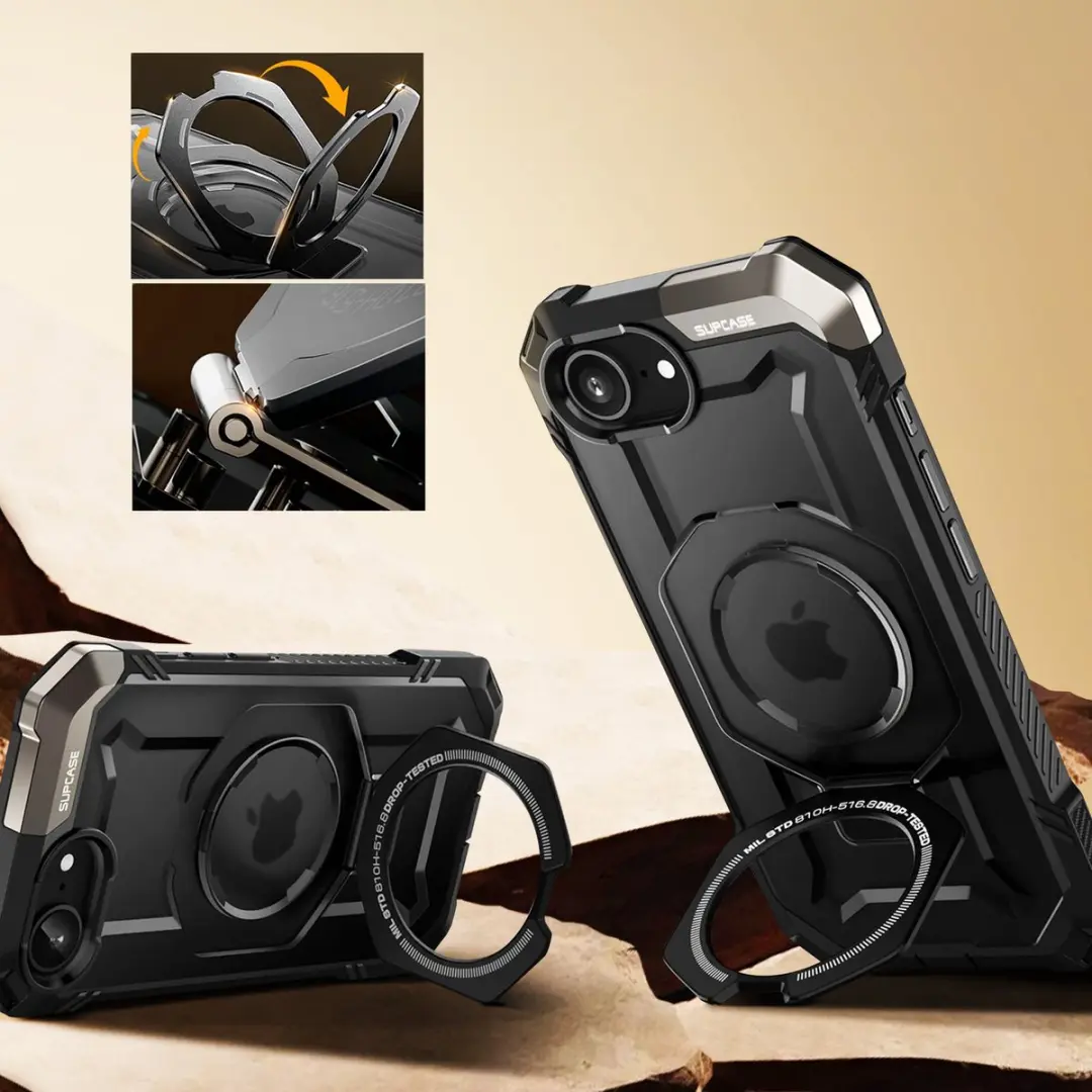 Supcase UB Grip Hoesje 13287 - iPhone 16/17 - Zwart
