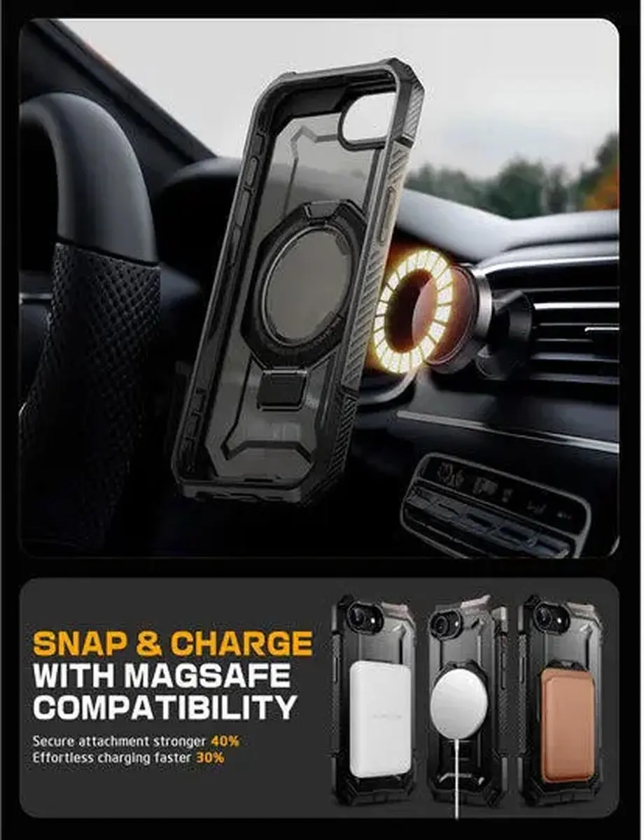 Supcase UB Grip Hoesje 13287 - iPhone 16/17 - Zwart