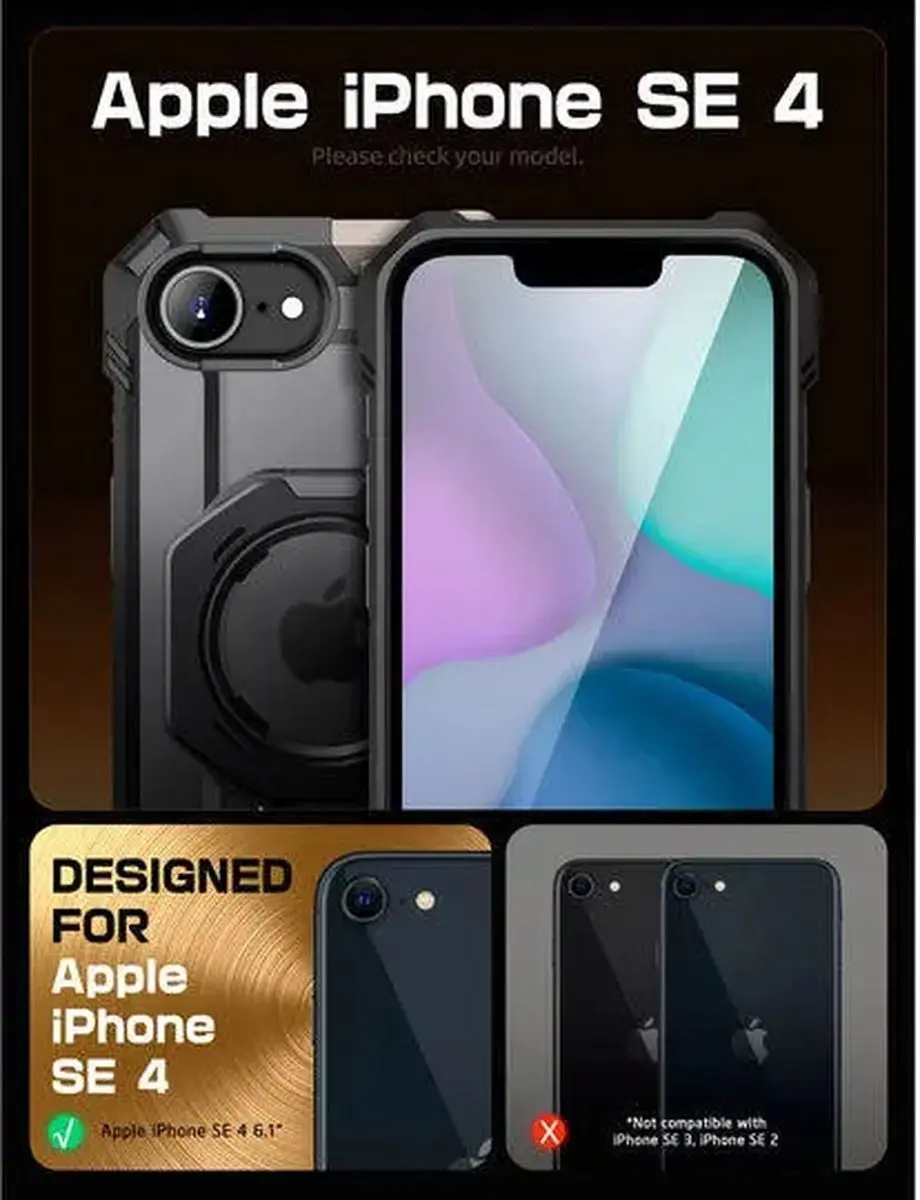 Supcase UB Grip Hoesje 13287 - iPhone 16/17 - Zwart - afbeelding 6 van 6