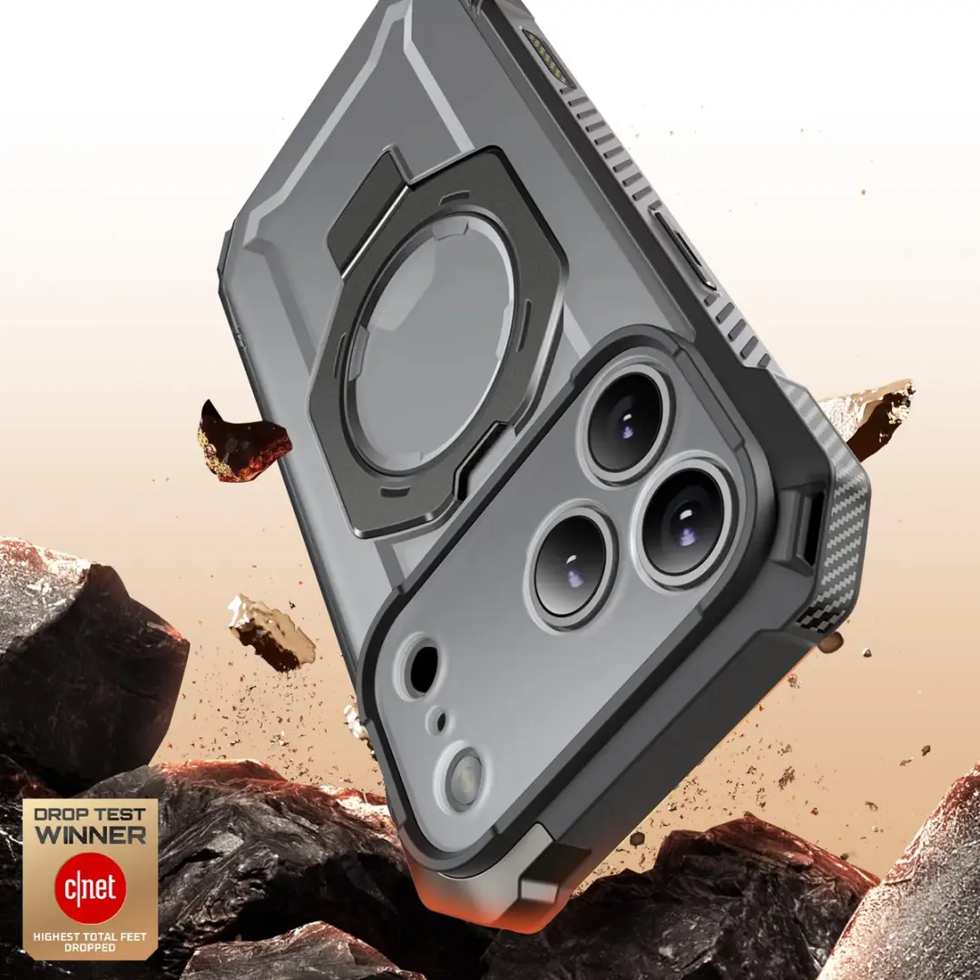 Supcase UB Grip MagSafe Hoes iPhone 17 Pro Max - Zwart