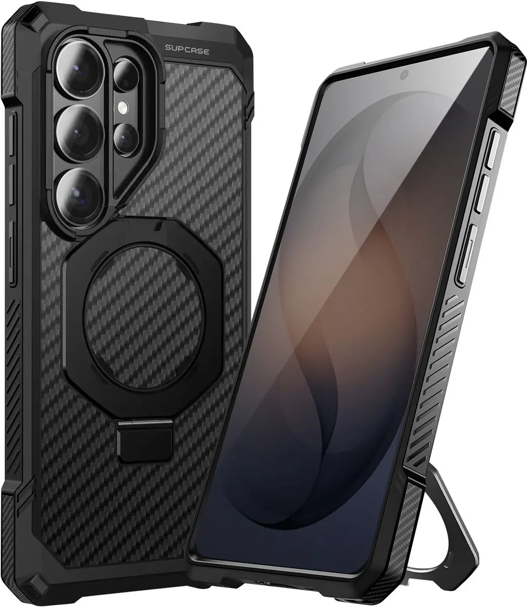 Supcase UB Grip Hoesje Samsung Galaxy S26 Ultra - Aramid Zwart - 14535
