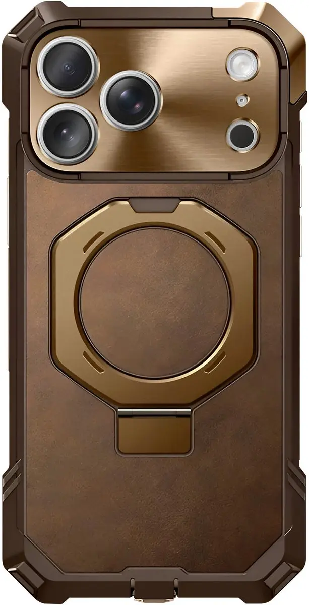 Supcase Unicorn Beetle Grip Hoesje iPhone 17 Pro Max - Bruin - MagSafe
