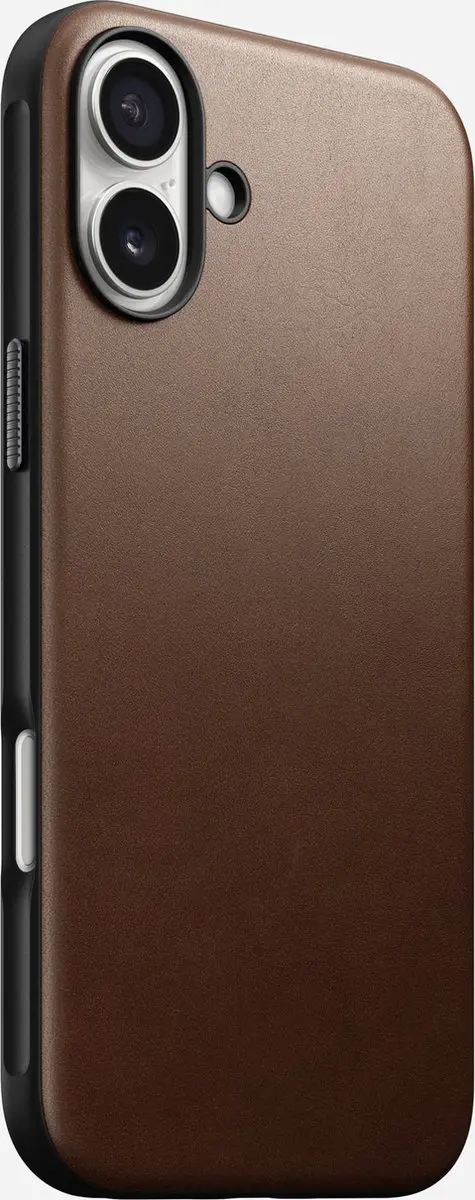 NOMAD NM01698685 Hoesje iPhone 16 Plus - Echt Leer Bruin - afbeelding 2 van 6