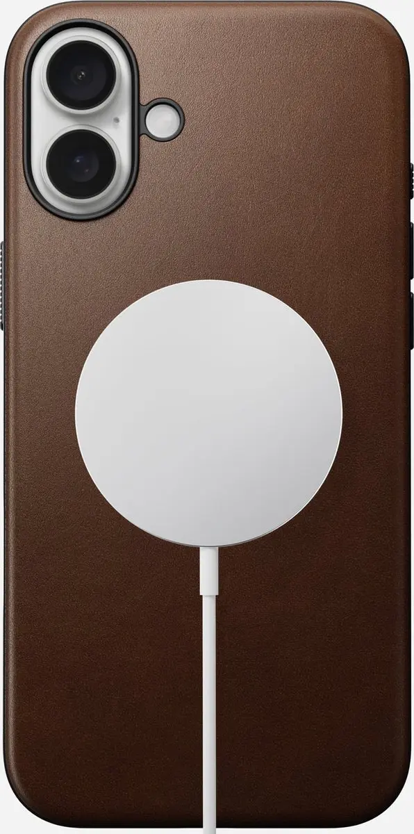 NOMAD NM01698685 Hoesje iPhone 16 Plus - Echt Leer Bruin - afbeelding 4 van 6
