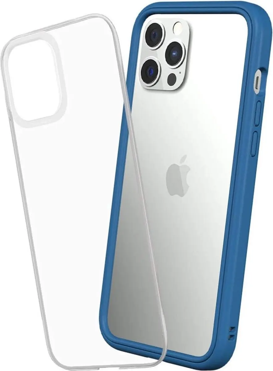 RhinoShield Mod NX Apple iPhone 12 Pro Max Hoesje Transparant/Blauw