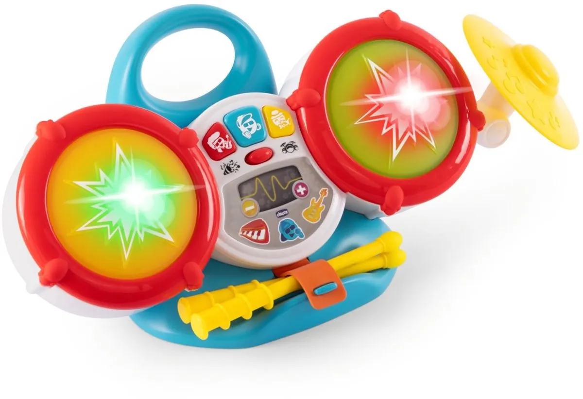 Chicco Mijn Eerste Drumstel - 3x 1,5V Batterij - Multi - afbeelding 3 van 3