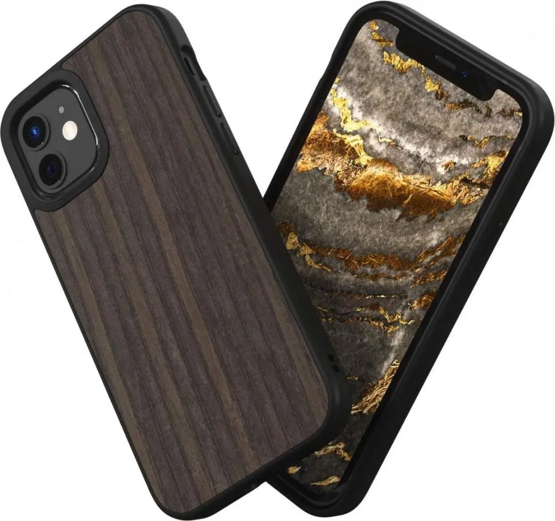 RhinoShield SolidSuit Apple iPhone 12 Mini Hoesje Black Oak
