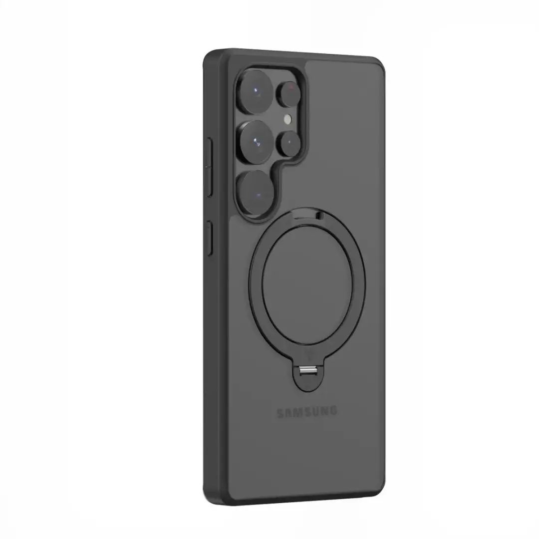 Torras UPro Ostand Spin Hoesje S25 Ultra - MagSafe/Qi2 - Zwart