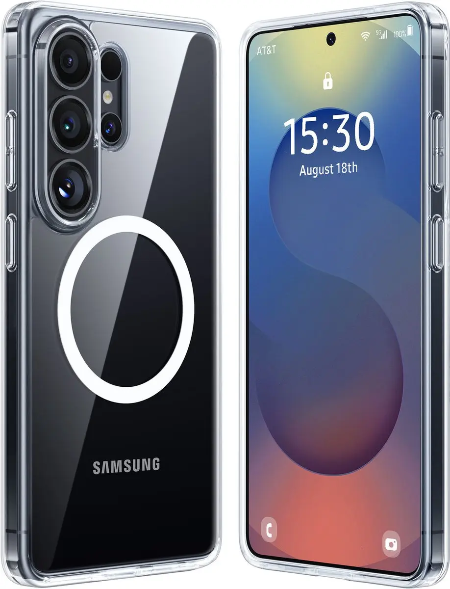 Torras Guardian Magnetic Hoesje Samsung Galaxy S26 Ultra - Transparant