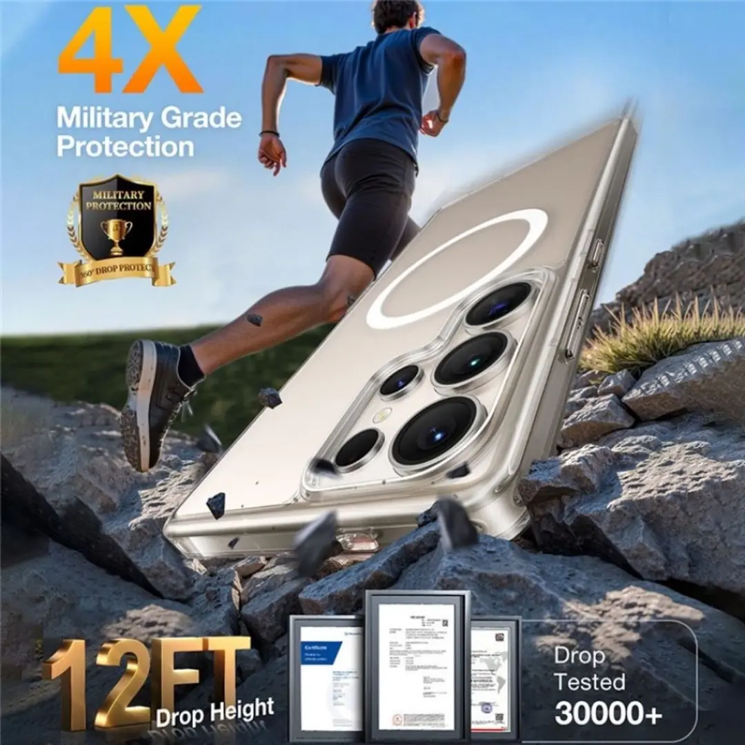 Torras Guardian Magnetic Hoesje Samsung Galaxy S26 Ultra - Transparant