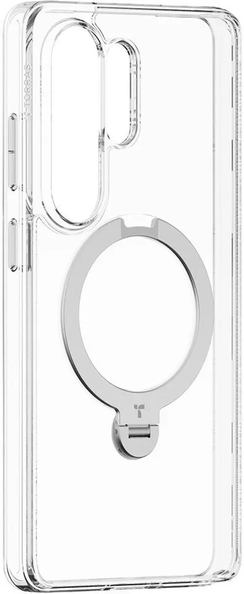 Torras UPro Ostand Spin Hoesje S26 Ultra - MagSafe/Qi2 - Transparant
