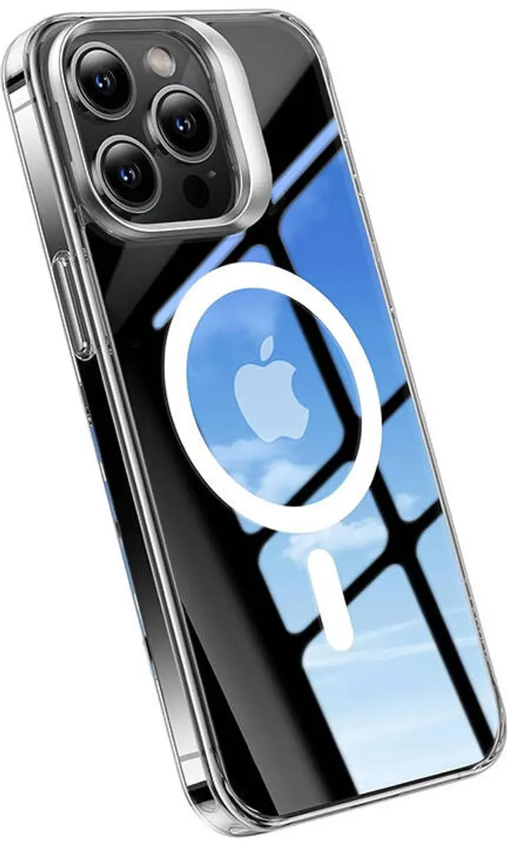 Torras Case Cover Voor Iphone 15 Pro Upro Lstand Clear Mag Transparant