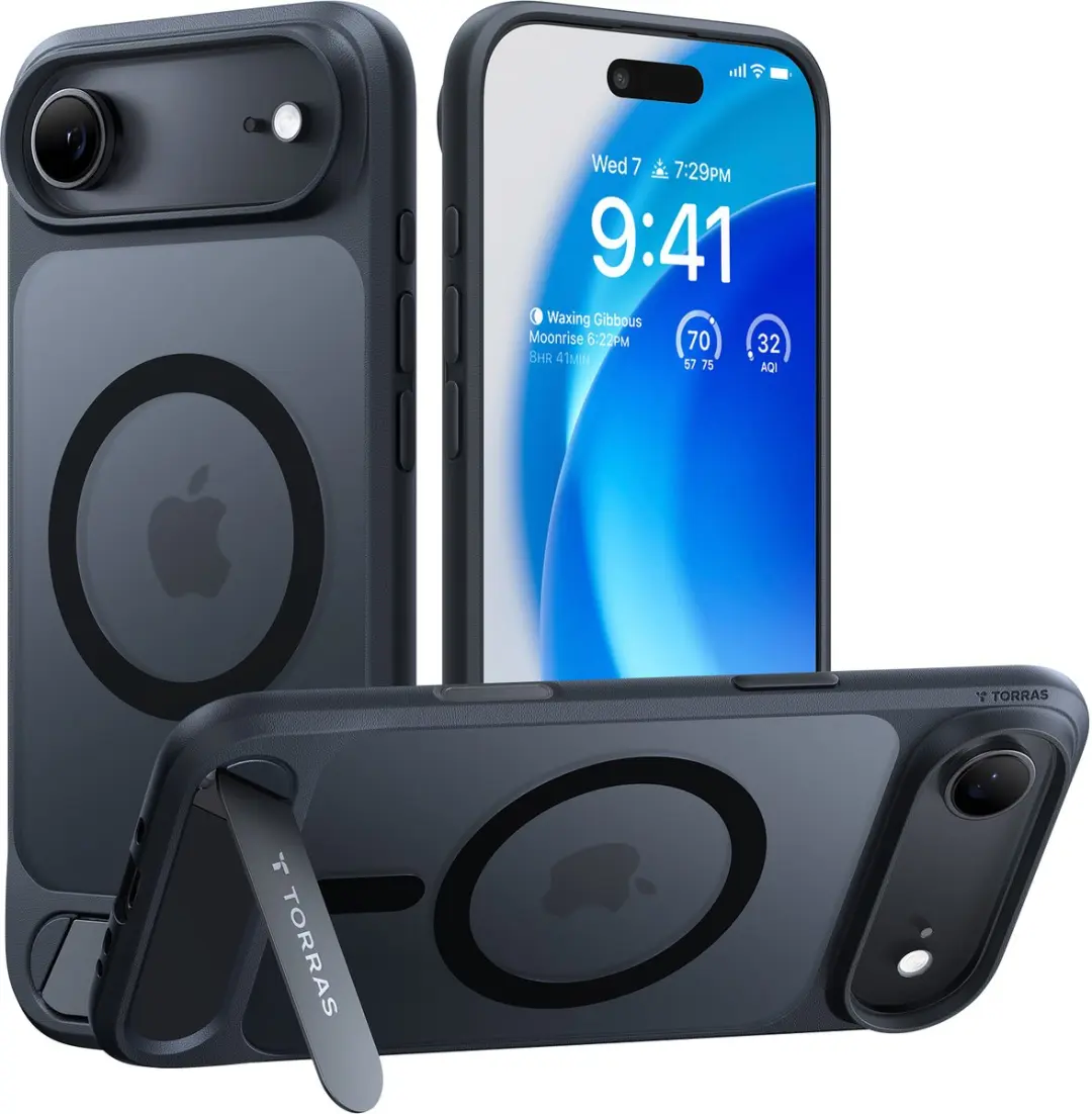 TORRAS Pstand Hoesje met Standaard voor iPhone 17 Air