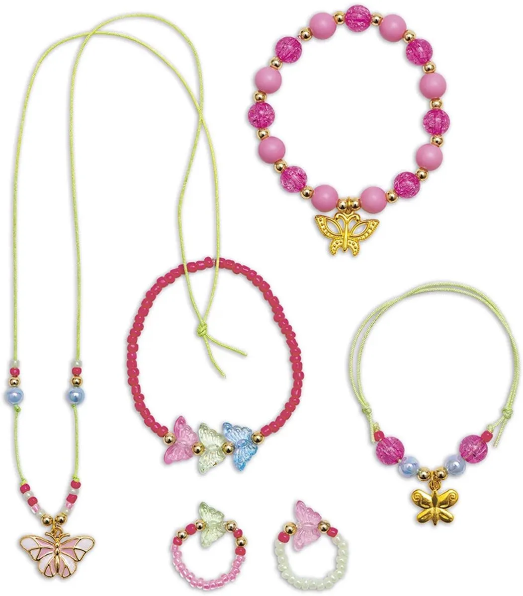 Janod Magic Fairies Creatief Pakket - 6 Vlinderjuwelen Multicolor