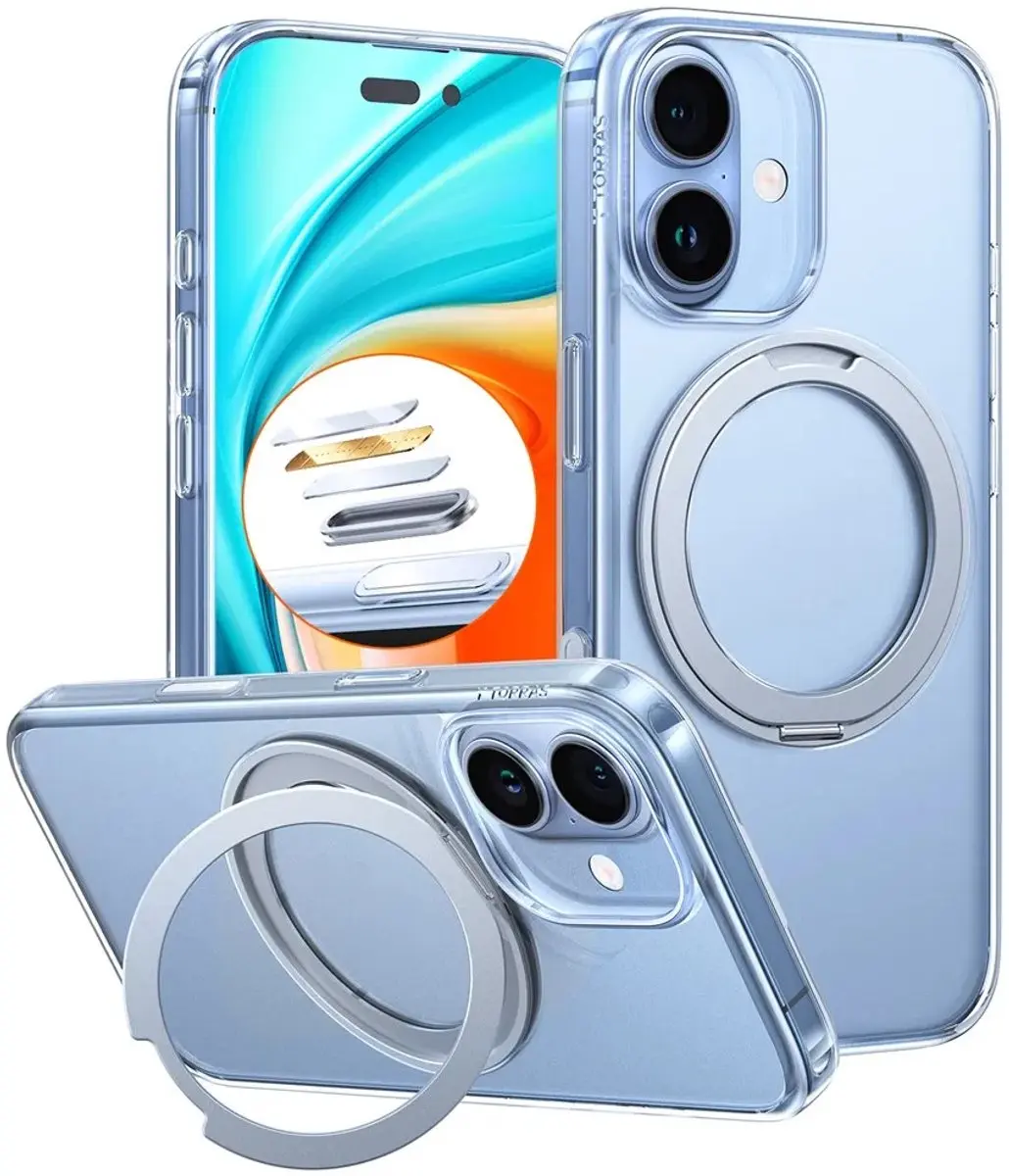 Torras UPro Ostand Pro Hoesje iPhone 17 - Transparant