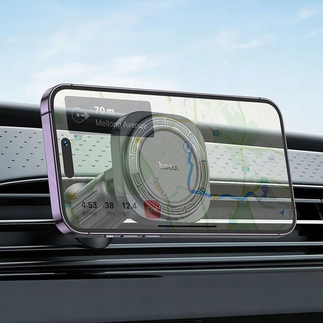 Hoco MagSafe Autohouder Ventilatie - Zwart