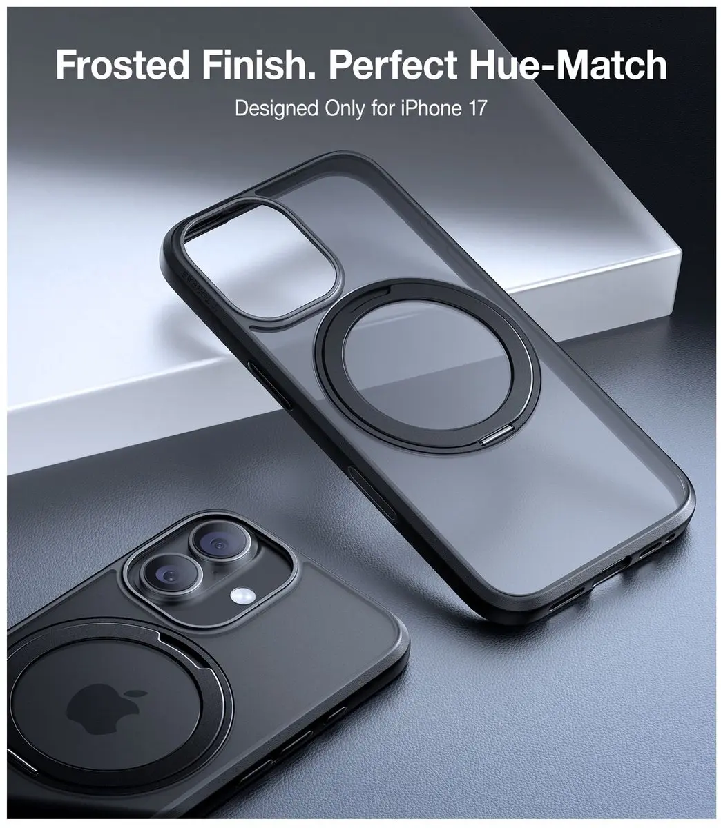 Torras UPro Ostand Pro Hoesje iPhone 17 - MagSafe - Zwart
