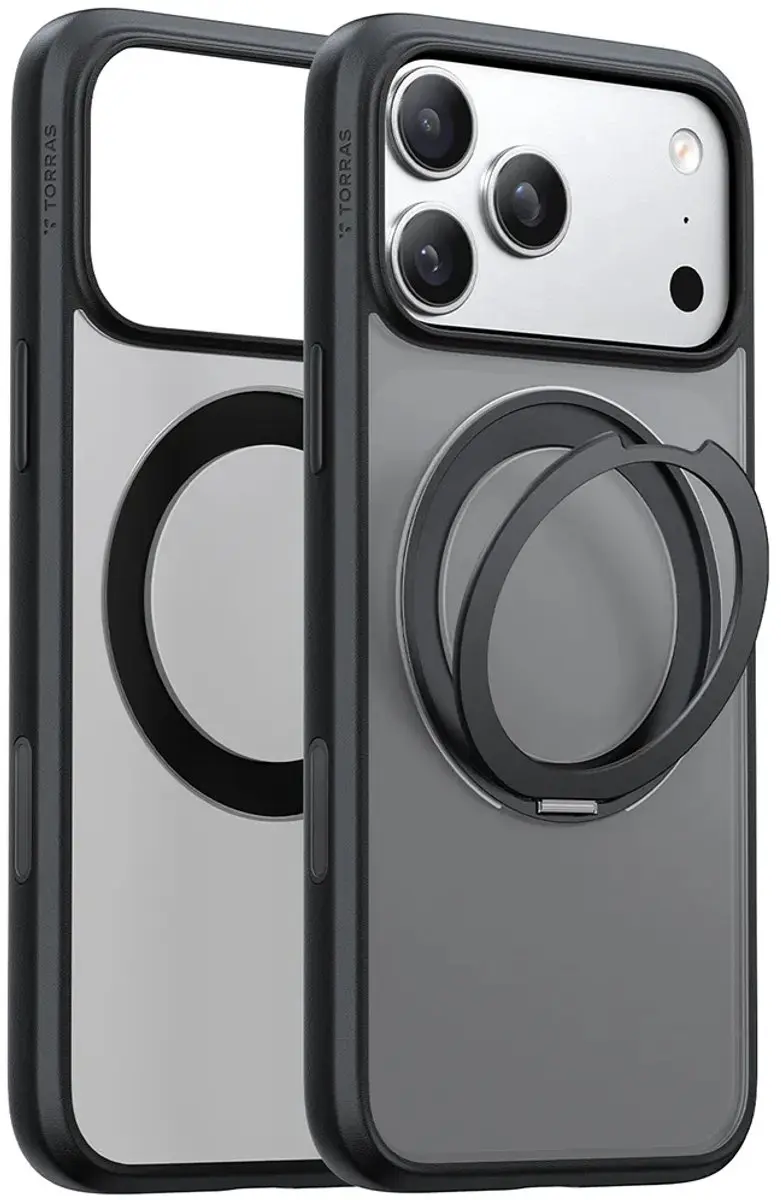 Torras UPro Ostand Pro Hoesje iPhone 17 Pro Max - MagSafe - Zwart