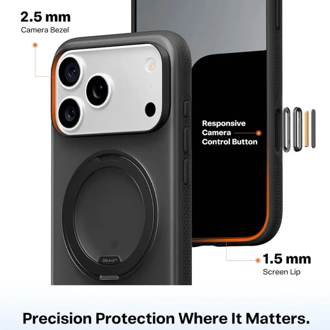 Torras Fitness Hoesje iPhone 17 Pro Max - MagSafe 360° - Zwart