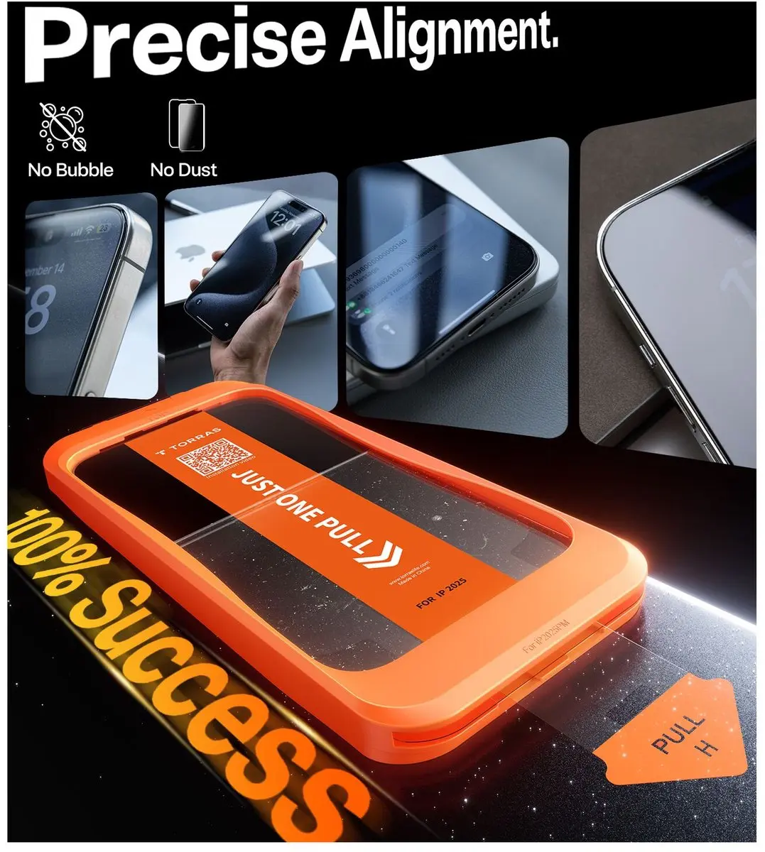 Torras Install Master 9H Glas iPhone Air - Screen Protector