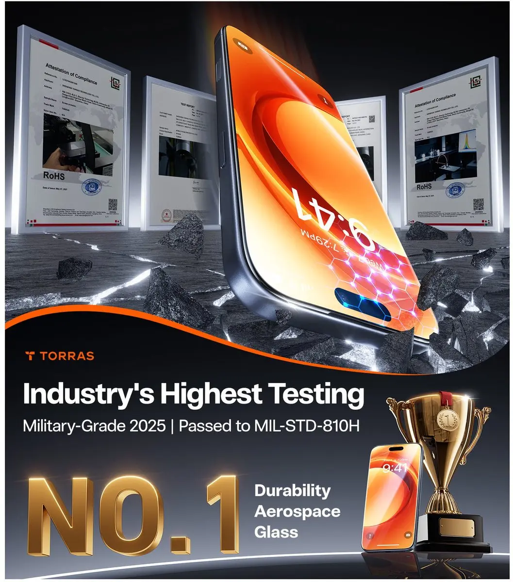Torras Install Master 9H Glas iPhone 17 Pro Max - Screenprotector