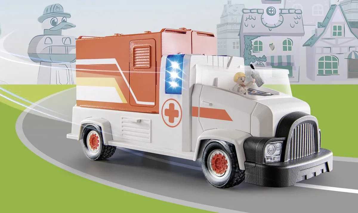 Playmobil Duck on Call Ambulance 70913 - Multicolor