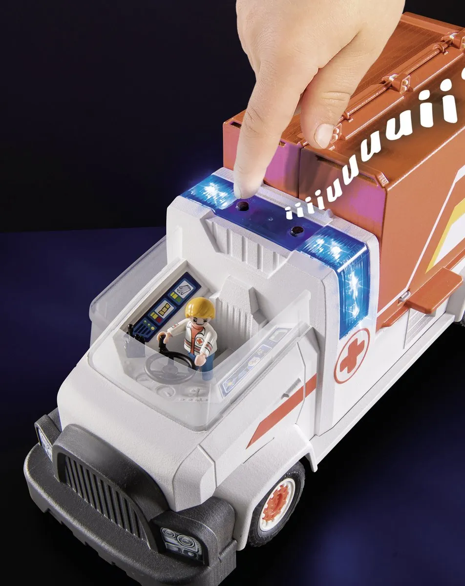 Playmobil Duck on Call Ambulance 70913 - Multicolor