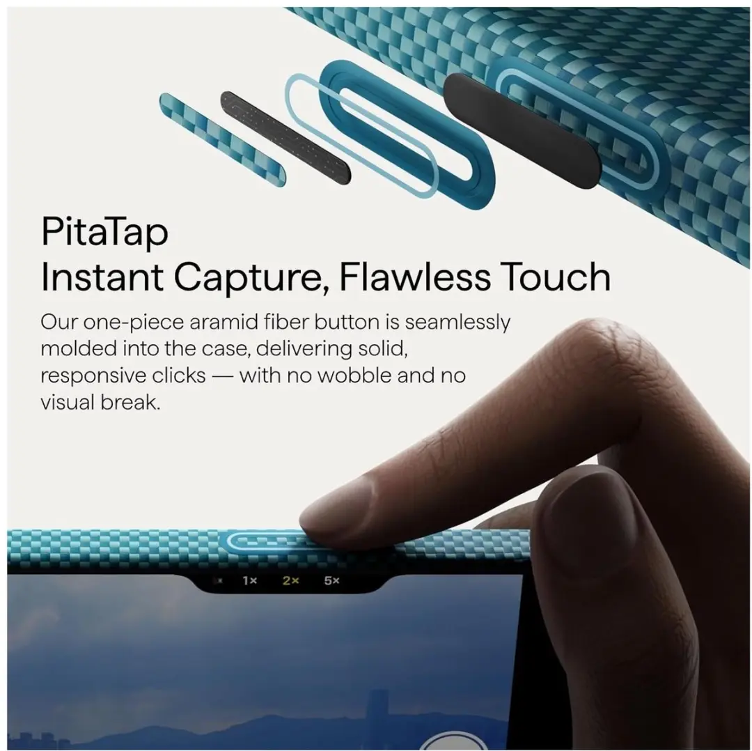 Pitaka Ultra-Slim Hoesje iPhone 17 Pro - 600D Aramidevezel - Blauw