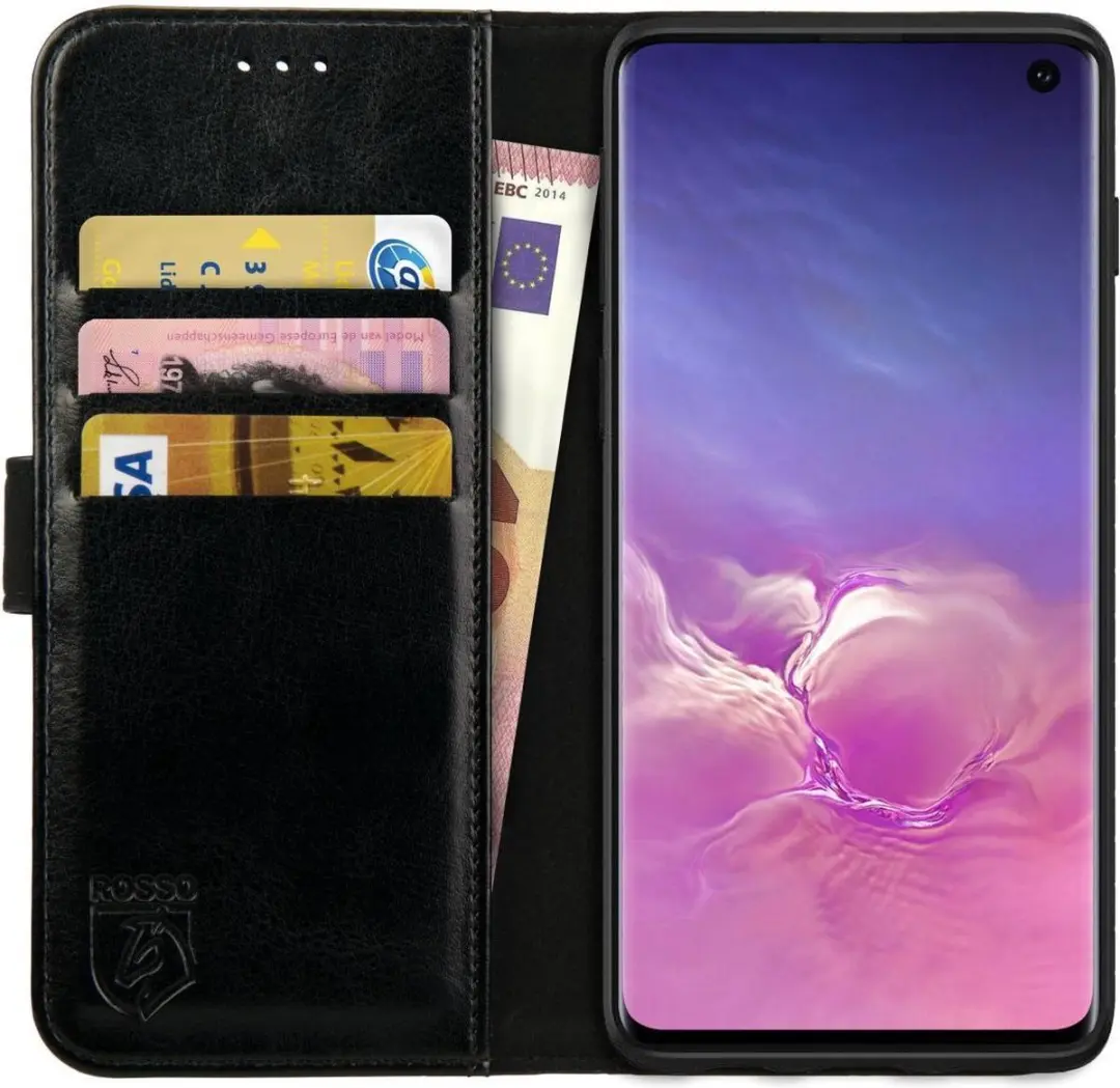 Rosso Element Book Case Wallet Hoesje Geschikt voor Samsung Galaxy S10