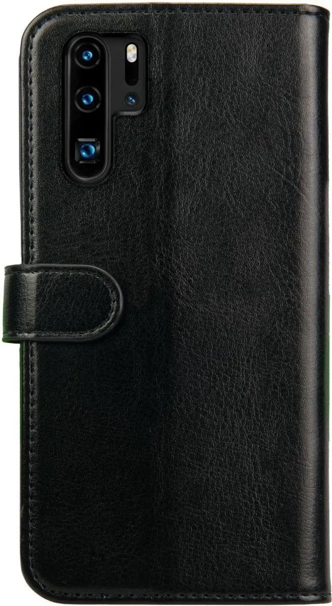 Rosso Element Book Case Wallet Huawei P30 Pro - 3 Pasjes - Zwart
